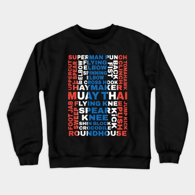 Guide to Muay Thai Crewneck Sweatshirt by NicGrayTees